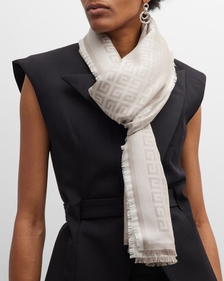【送料&関税込】Givenchy Logo Silk And Wool Shawl Givenchy Logo Silk And Wool Shawl | italist